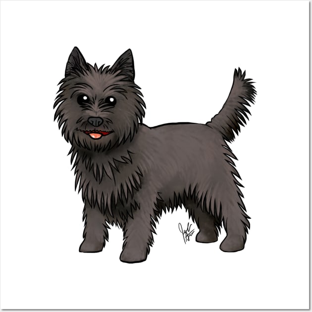 Dog - Cairn Terrier - Black Wall Art by Jen's Dogs Custom Gifts and Designs